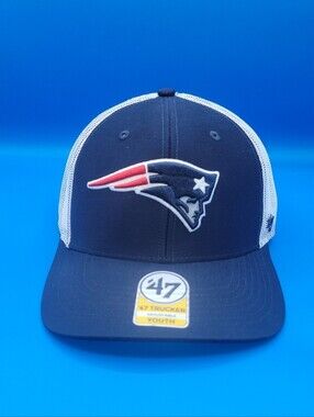 Youth ’47 Trucker New England Patriots Adjustable Mesh Hat Navy White